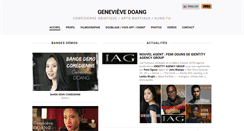 Desktop Screenshot of genevievedoang.com