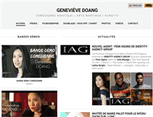 Tablet Screenshot of genevievedoang.com